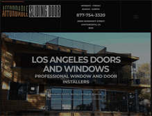 Tablet Screenshot of affordableslidingdoor.com